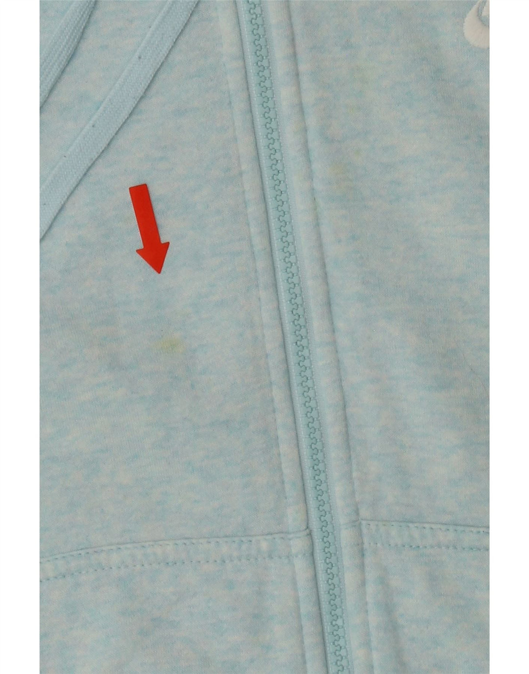 NIKE Mens Zip Hoodie Sweater Medium Blue Flecked Cotton Vintage Nike and Second-Hand Nike from Messina Hembry 