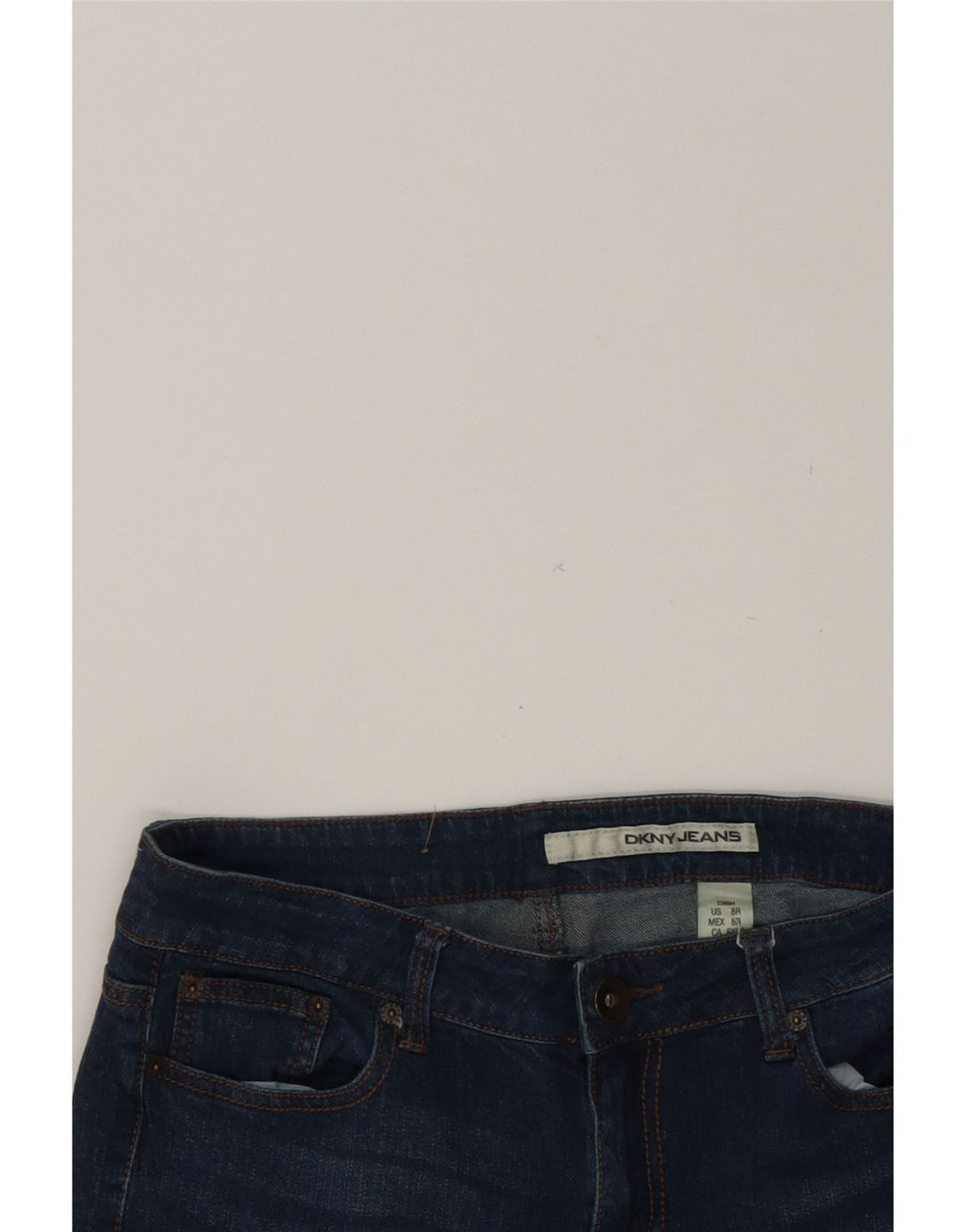 DKNY Womens Straight Jeans US 8 Medium W32 L30 Blue Cotton Vintage Dkny and Second-Hand Dkny from Messina Hembry 