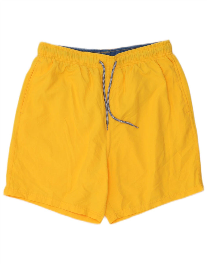 MOUNTAIN WAREHOUSE Mens Swimming Shorts Medium Yellow Polyester
