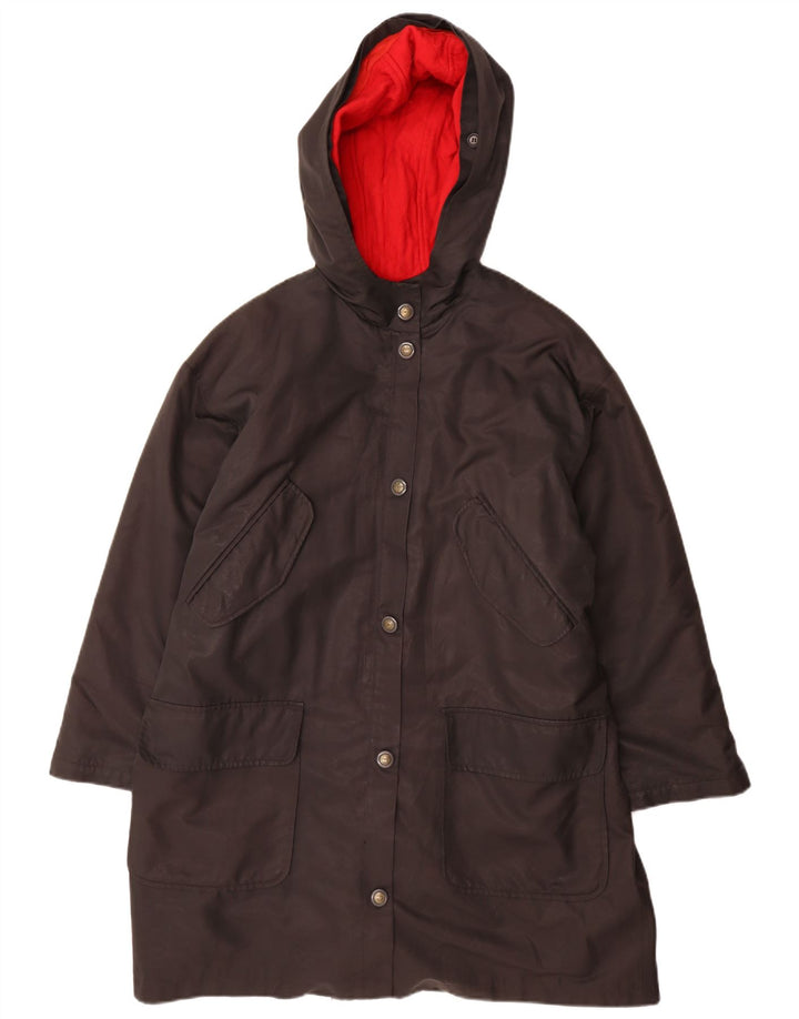 Penny Black Womens Hooded Oversized Parka Jacket UK 10 Small  Black Wool