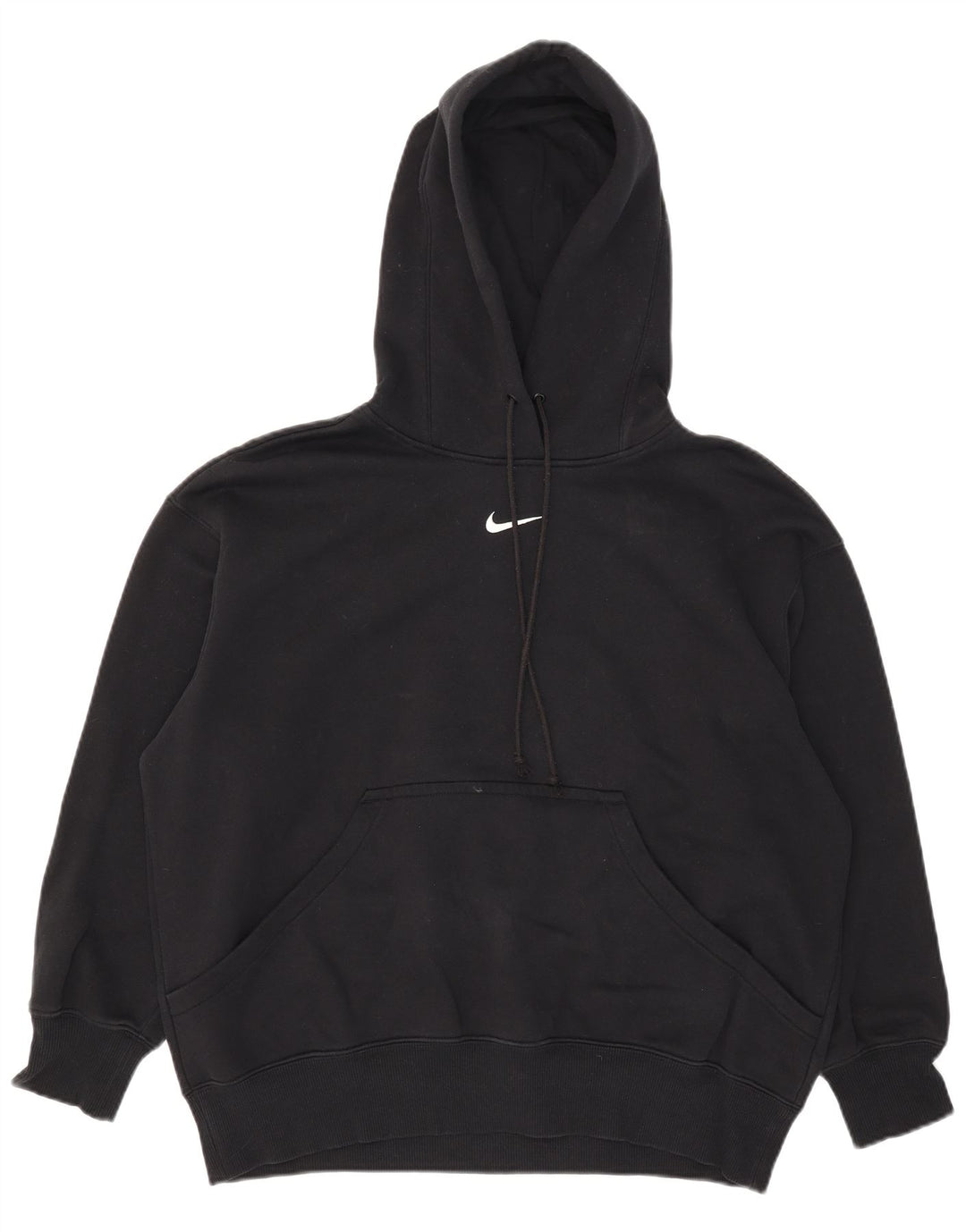 Nike Mens Oversized Hoodie Jumper Small Black Cotton