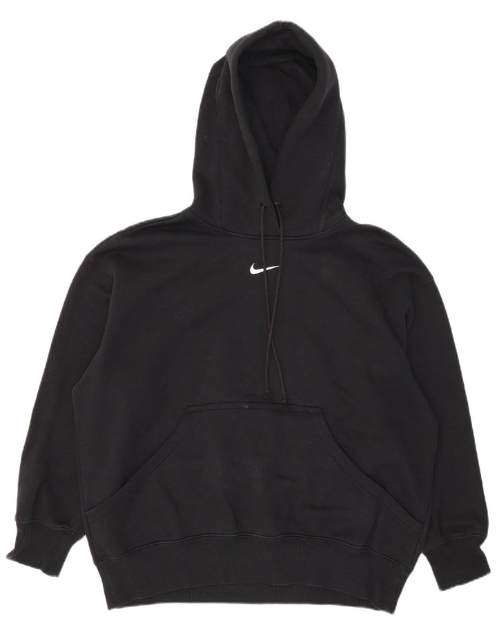 Nike Mens Oversized Hoodie Jumper Small Black Cotton