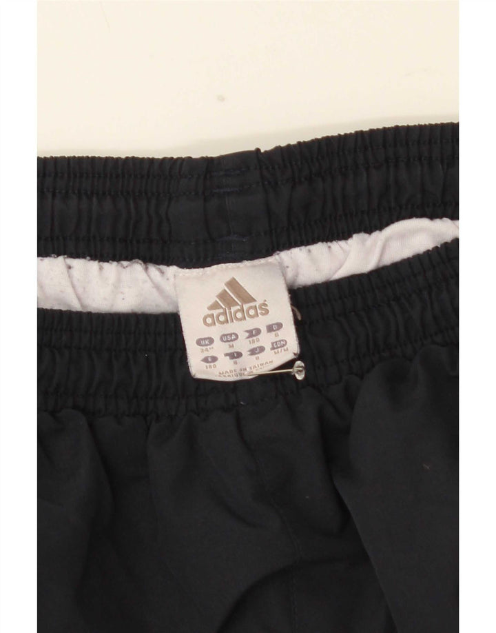 Adidas Mens Tracksuit Trousers Joggers Large Navy Blue Polyester