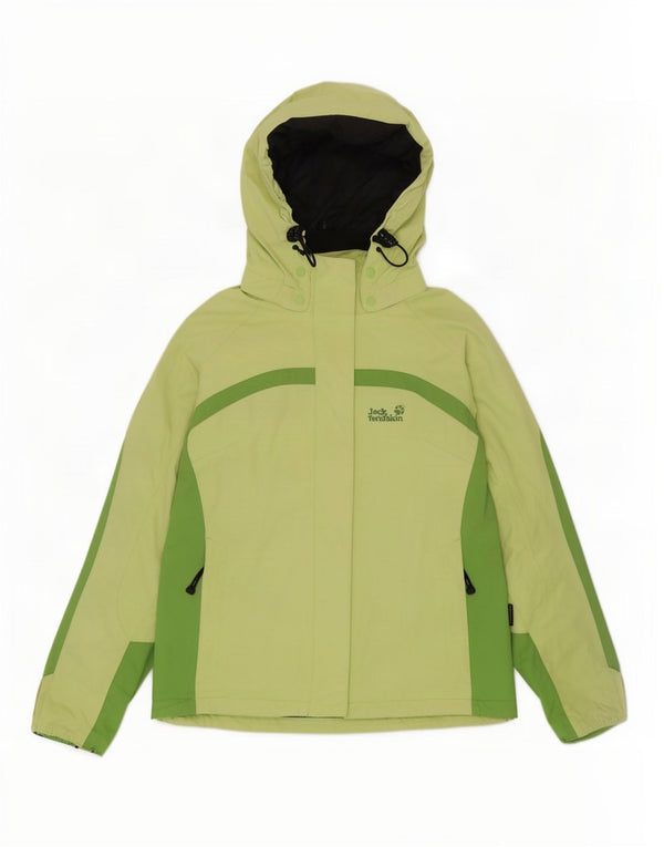 Jack Wolfskin Dame hætte vindjakke UK 14/16 Large Green