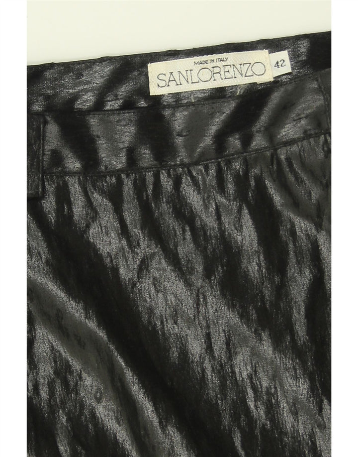 VINTAGE Womens Pencil Skirt IT 42 Medium W28  Black Acetate Vintage Vintage and Second-Hand Vintage from Messina Hembry 
