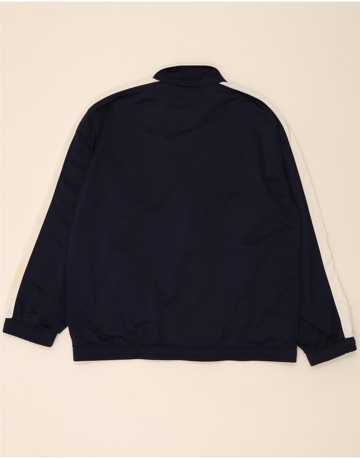 PUMA Mens Tracksuit Top Jacket XL Navy Blue Colourblock Polyester Vintage Puma and Second-Hand Puma from Messina Hembry 