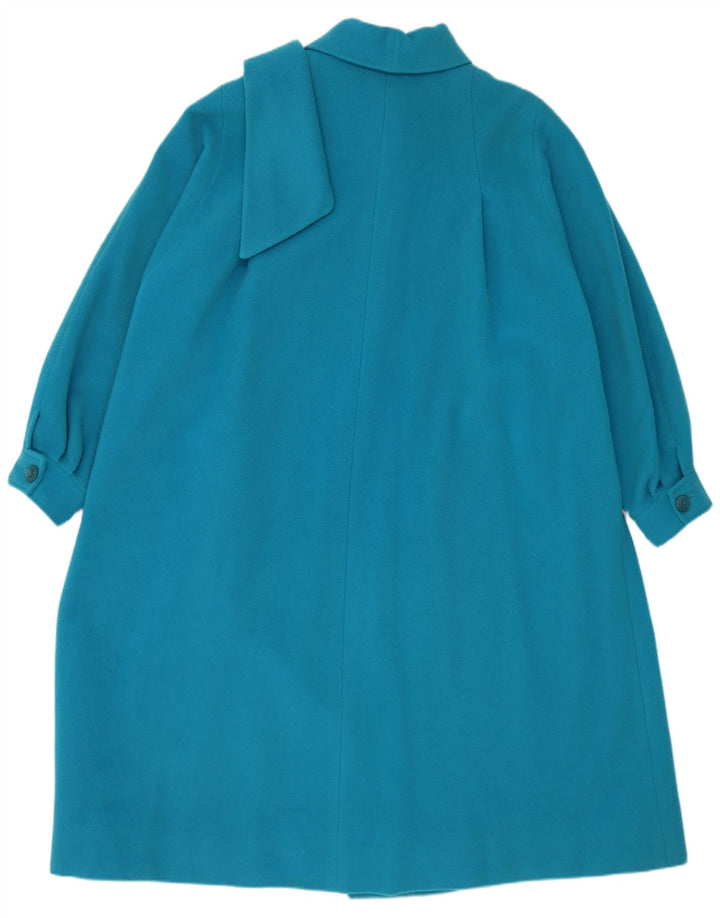 pardessus femme vintage UK 22 3XL Bleu