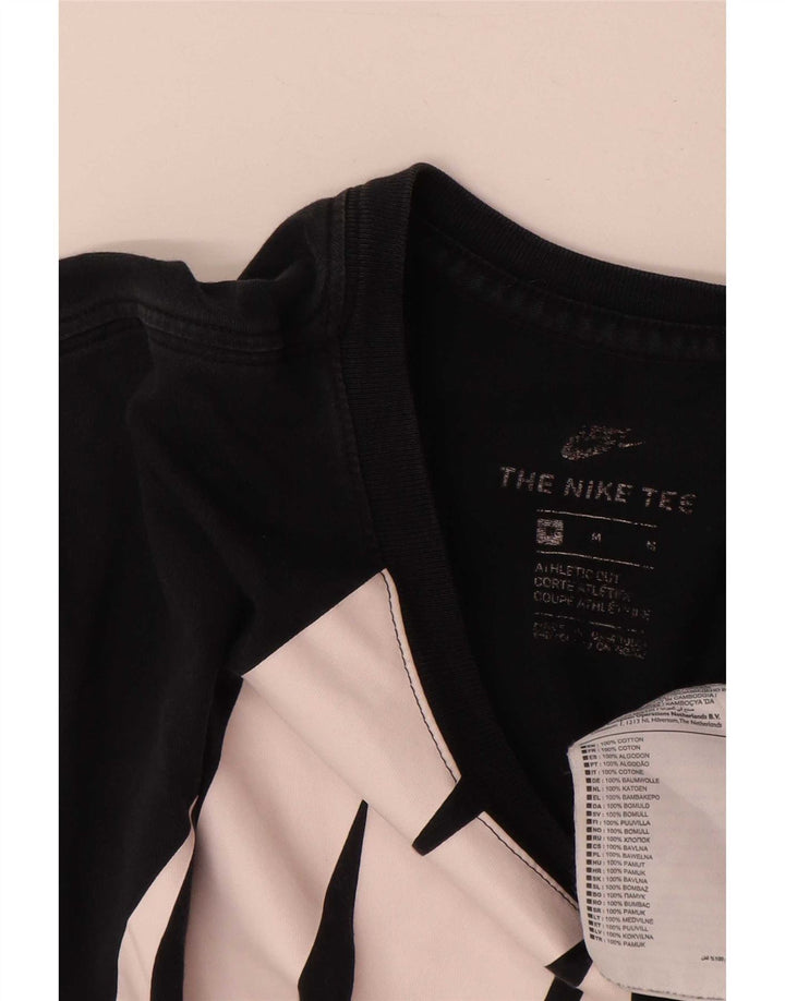 Nike Mens Graphic T-Shirt Top Medium Black Cotton