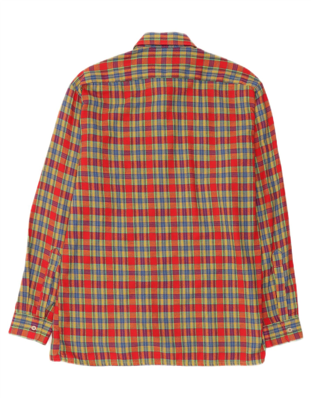C & A Mens Shirt Medium Multicoloured Check Cotton