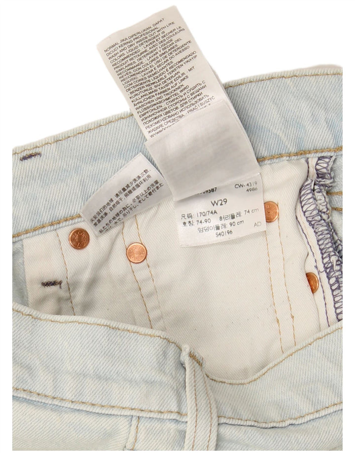 LEVI'S Mens 511 Denim Shorts W29 Small Blue Cotton