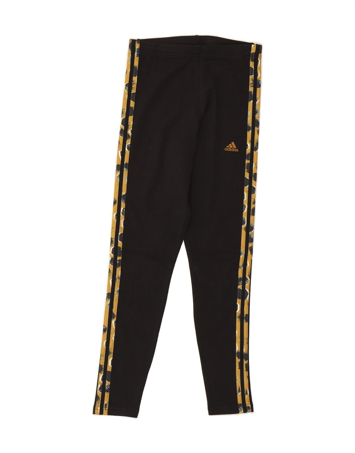 ADIDAS Womens Leggings UK 8/10 Small  Black Vintage Adidas and Second-Hand Adidas from Messina Hembry 