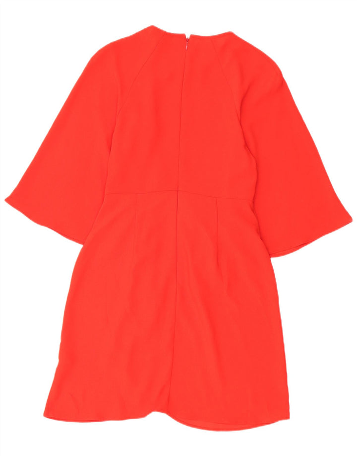 Topshop Womens Sheath Dress UK 8 Small  Red Polyester