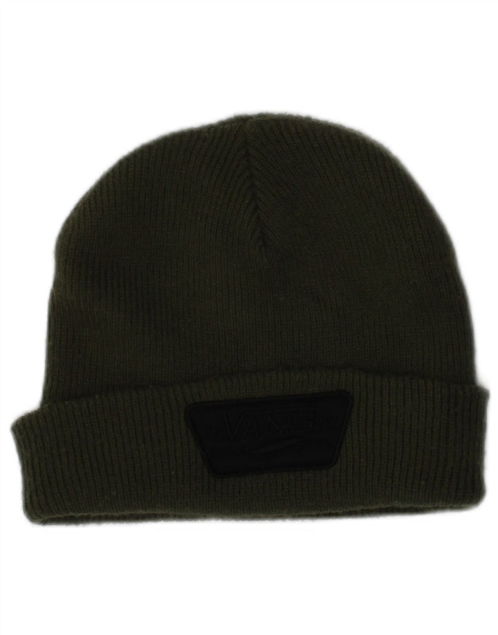 Vans Strik Beanie Hat One Size Khaki Akryl Logo