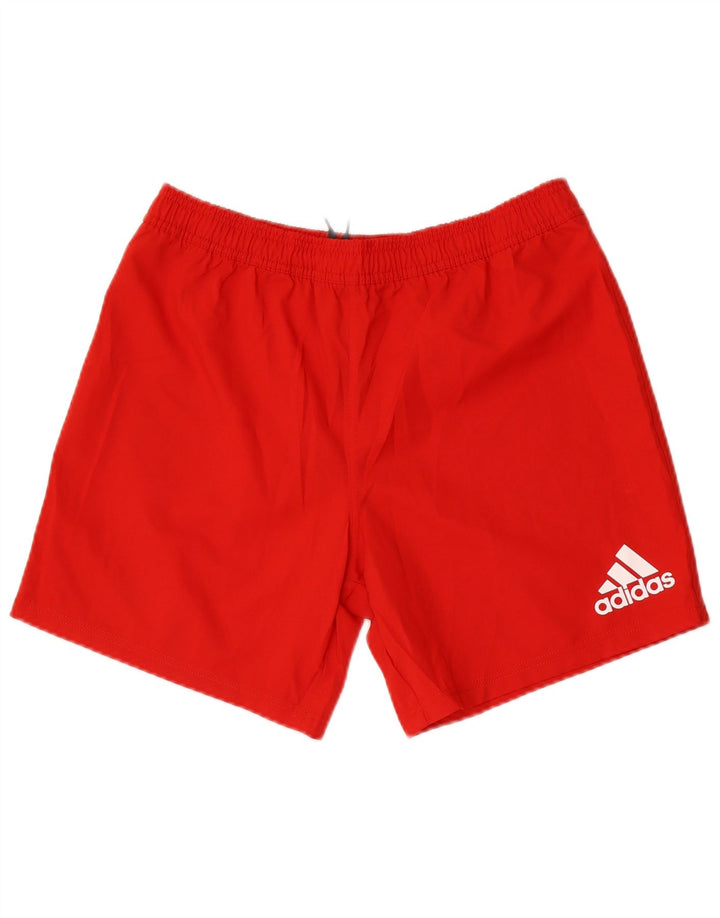 Adidas Mens Sport Shorts Large Red Polyester