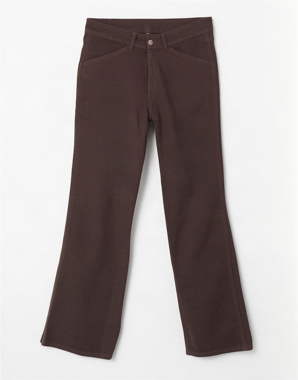 Diesel γυναικείο βελούδινο παντελόνι Cargo Bootcut W27 L32 Γκρι βαμβακερό