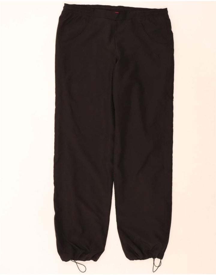PUMA Womens Tracksuit Trousers UK 14 Large Black Polyester Vintage Puma and Second-Hand Puma from Messina Hembry 
