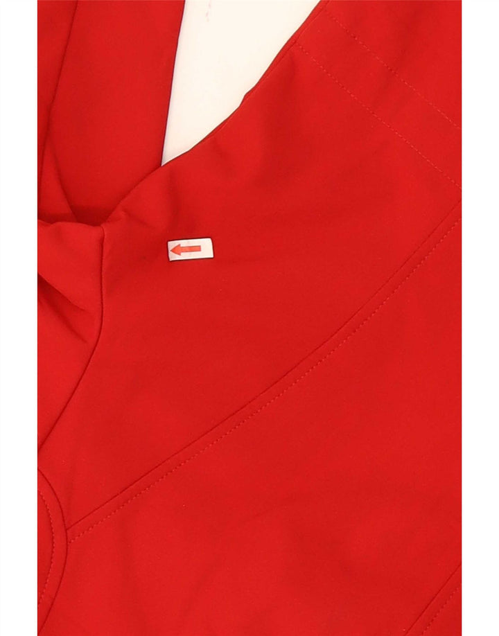 French Connection Womens Hooded Regular Fit Rain Jacket UK 14 Large Red