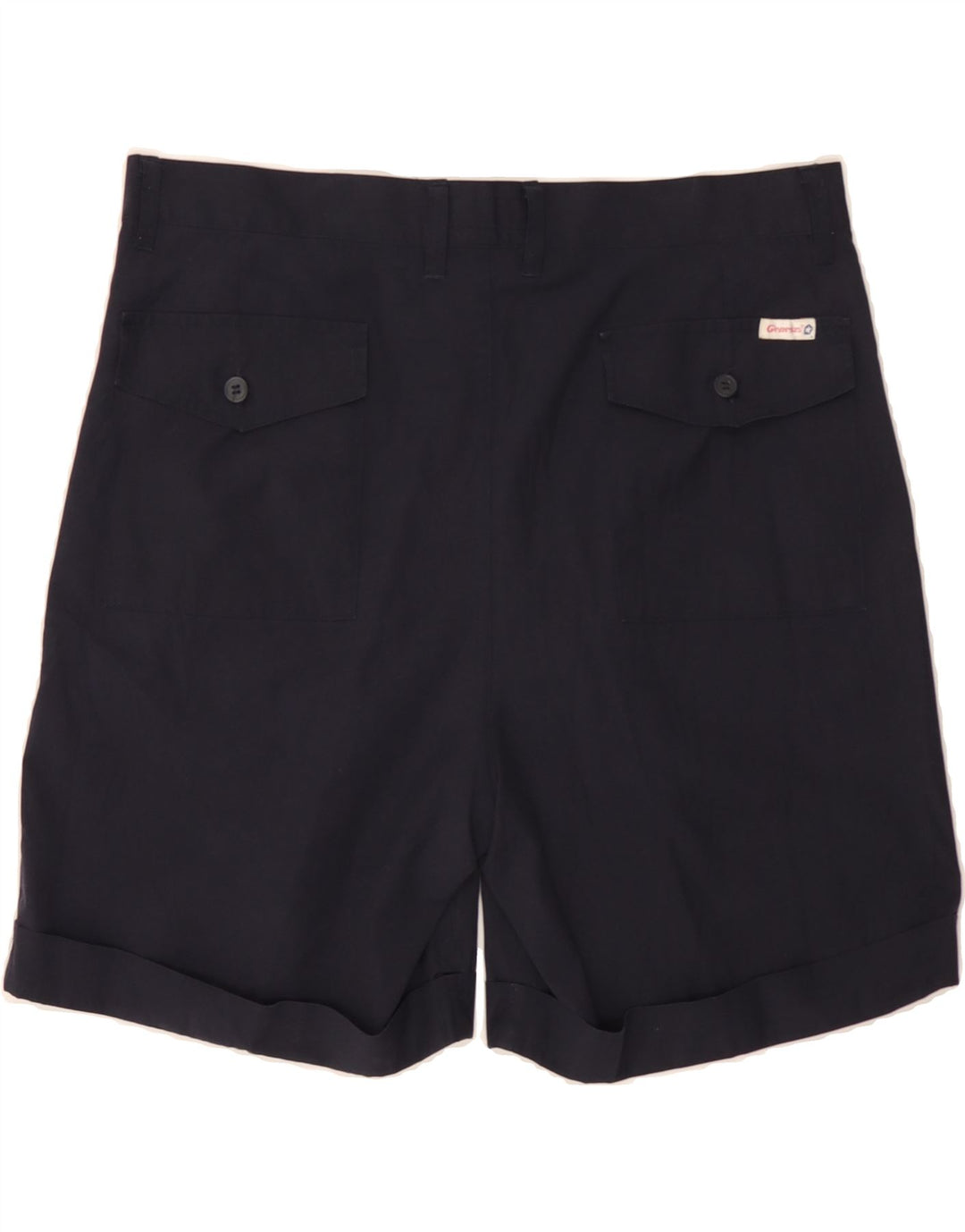 VINTAGE Mens Chino Shorts W36 Large Navy Blue Vintage Vintage and Second-Hand Vintage from Messina Hembry 