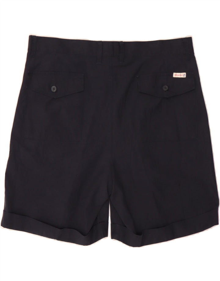 VINTAGE Mens Chino Shorts W36 Large Navy Blue Vintage Vintage and Second-Hand Vintage from Messina Hembry 