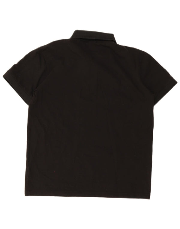 Hugo Boss Mens Stretch Polo Shirt Large Black Cotton