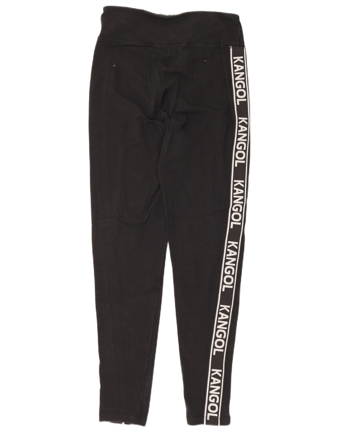 Kangol Womens Graphic Leggings UK 12 Mittelschwarze Baumwolle