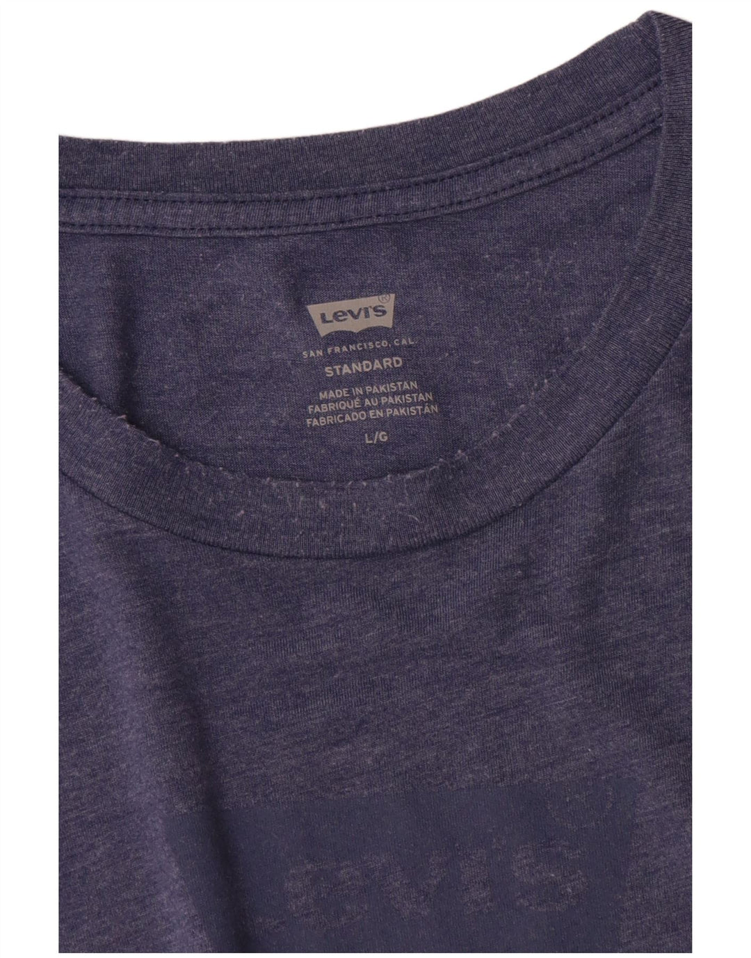 Levi's Herren Standard Graphic T-Shirt Top Large Blau