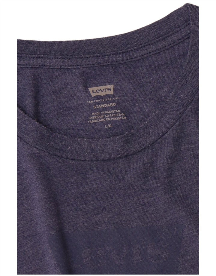 Levi's Herren Standard Graphic T-Shirt Top Large Blau