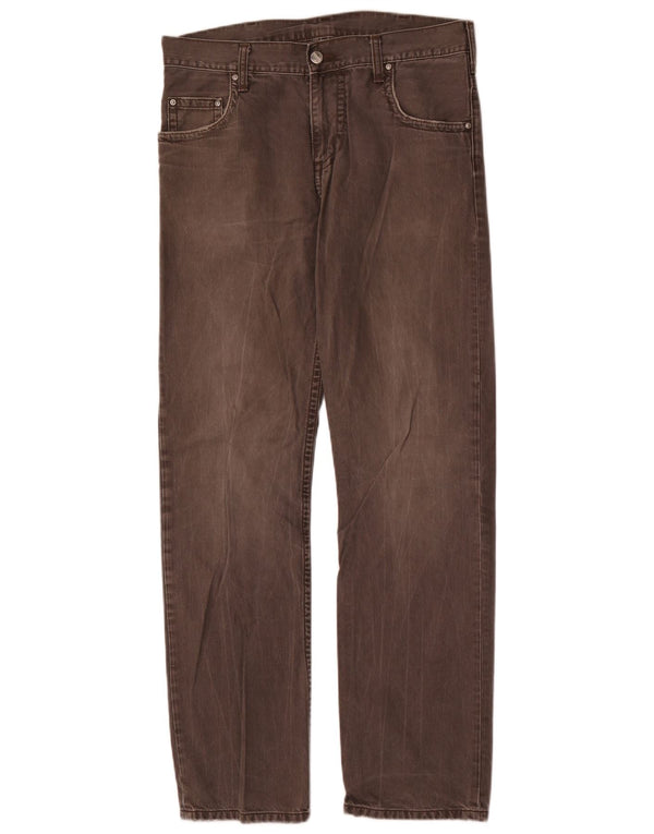 Carhartt Mens Straight Jeans W30 L32 Grey Cotton