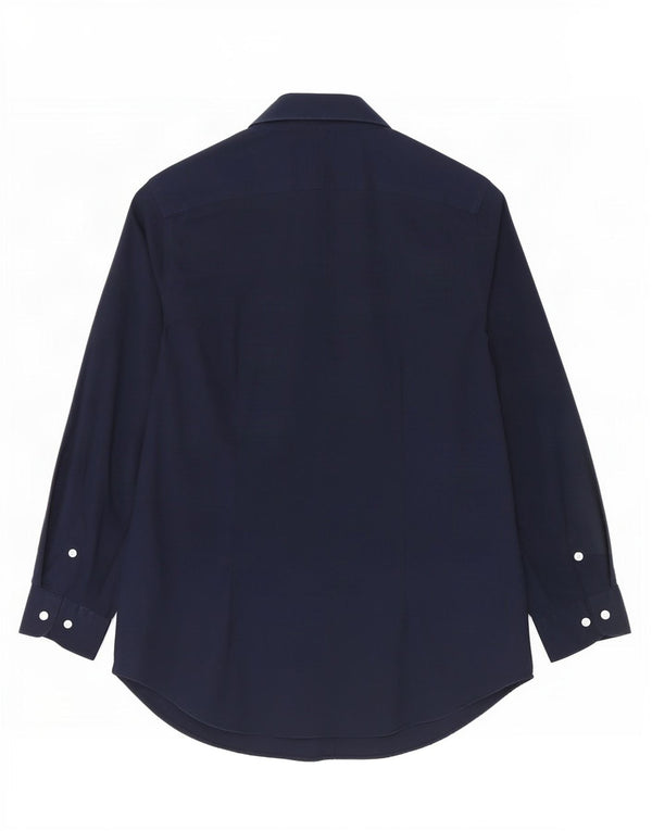 Camicia da donna Ralph Lauren UK 14 cotone blu navy medio