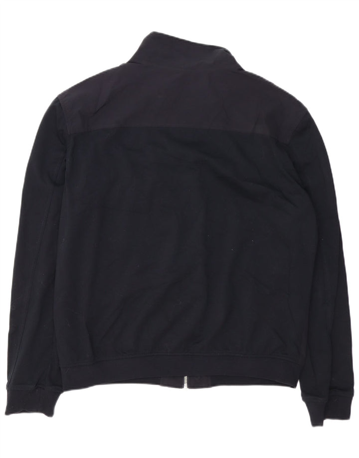 Zara Herre Bomber Jacket UK 42 XL Sort Polyester
