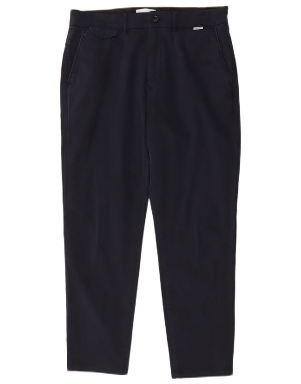 Calça Chino Slim Masculina Calvin Klein W31 L27 Algodão Azul Marinho