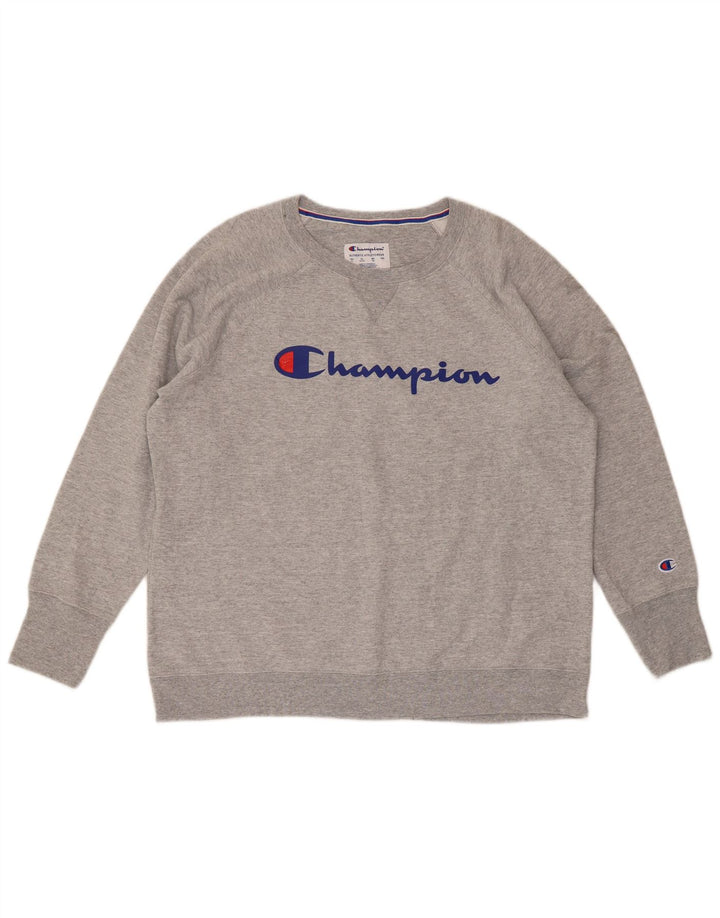 Champion Sweat-shirt graphique pour homme XL Gris Polyester
