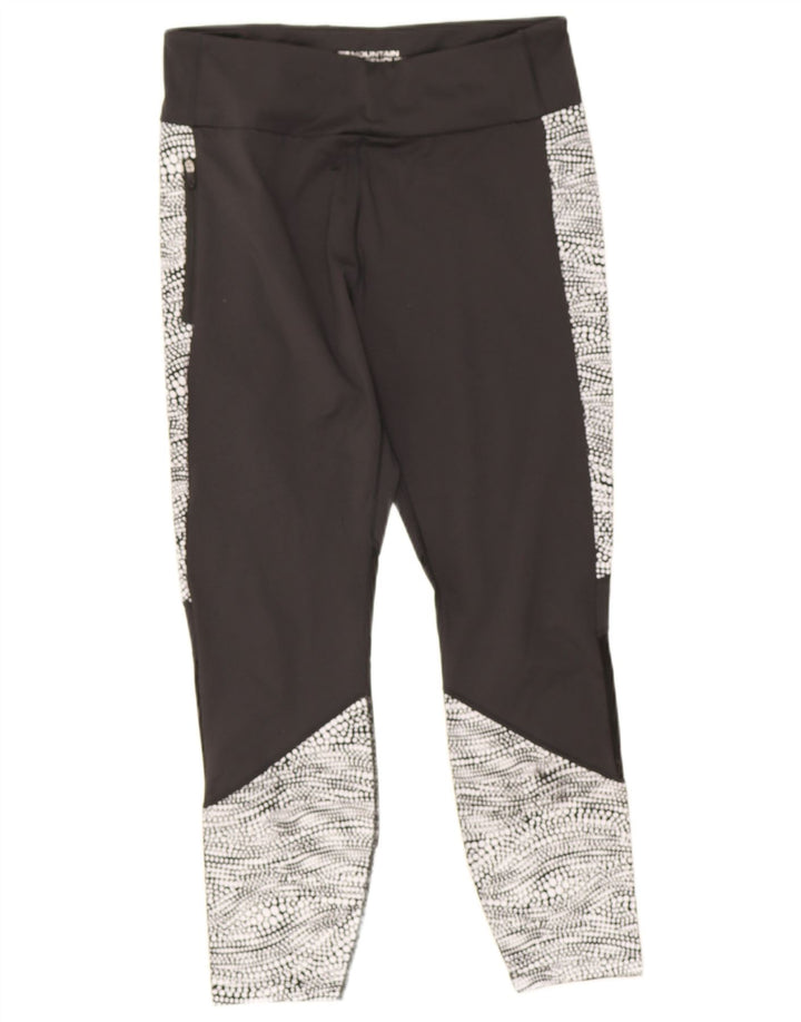 Mountain Warehouse Womens Capri Leggings UK 14 Medium Black Colourblock