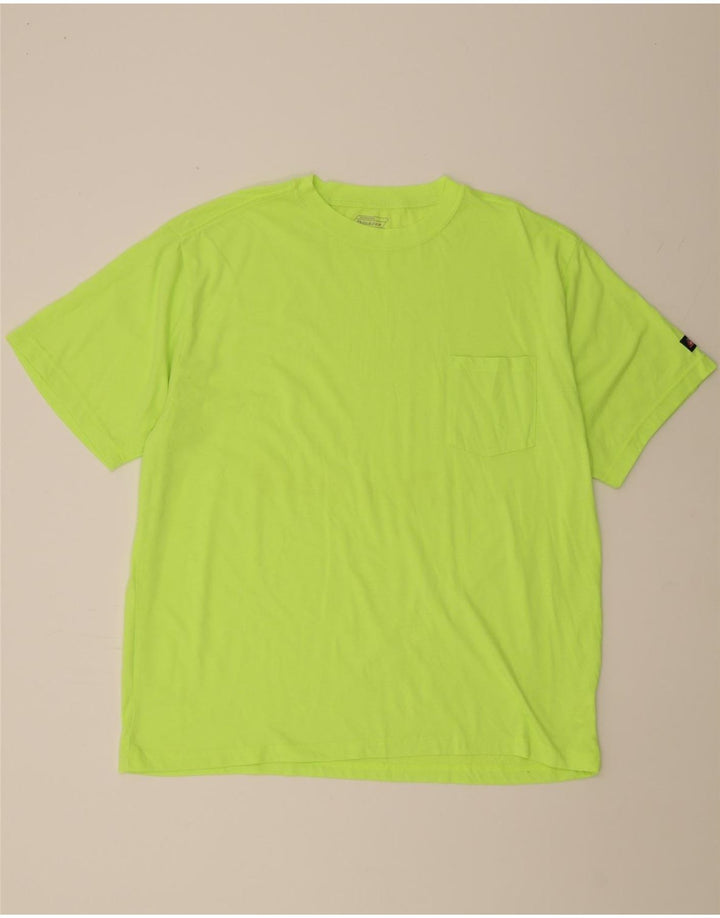 DICKIES Mens T-Shirt Top 2XL Green Polyester Vintage Dickies and Second-Hand Dickies from Messina Hembry 