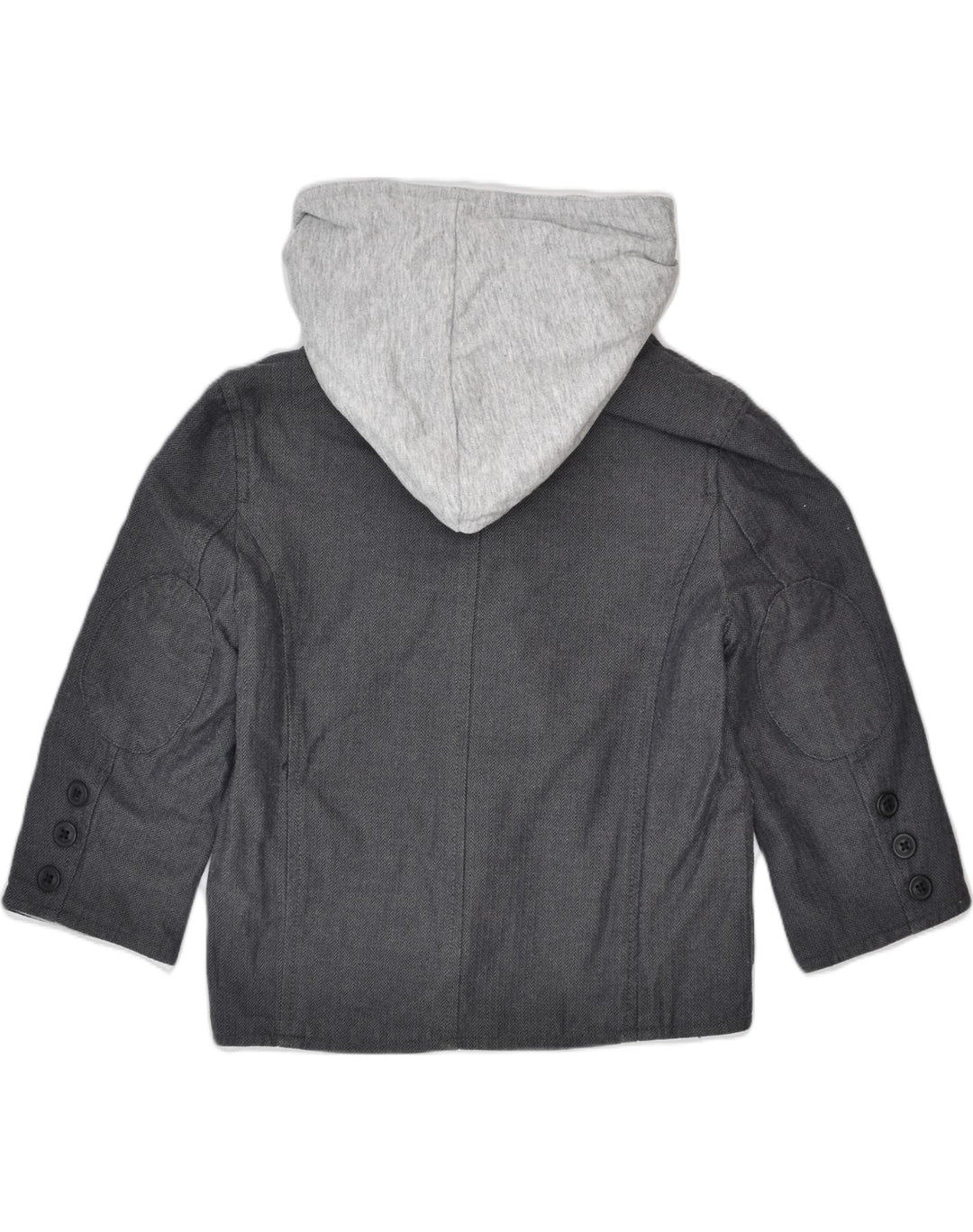 NAUTICA Boys Hooded Hooded Windbreaker Jacket 3-4 Years Grey Herringbone | Vintage | Thrift | Second-Hand | Used Clothing | Messina Hembry 