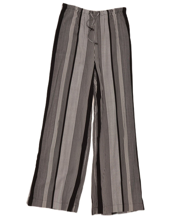 Marks & Spencer Pantalones casuales de pierna ancha para mujer W30 L32 Rayas negras