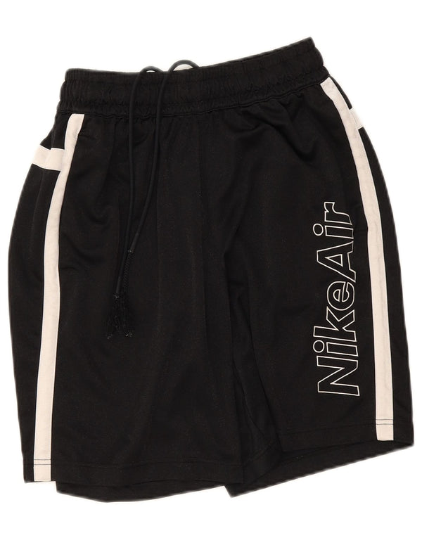 Pantaloncini sportivi Nike da uomo con grafica grafica, colore nero medio, poliestere color block