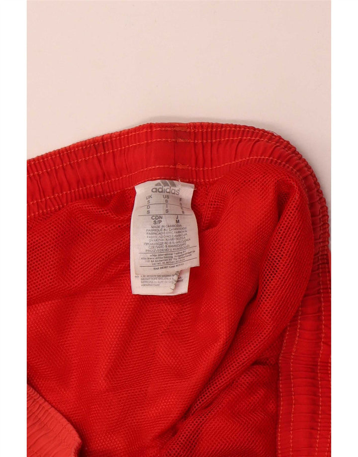 Adidas Mens Sport Shorts Small Red Polyamide