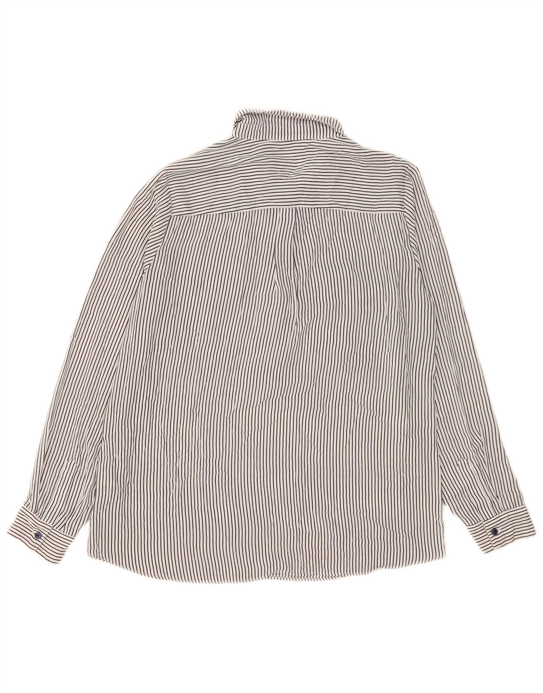 Oasis Damen-Pullover-Hemdbluse, Gr. 44, Größe L, Weiß, Nadelstreifen-Polyester
