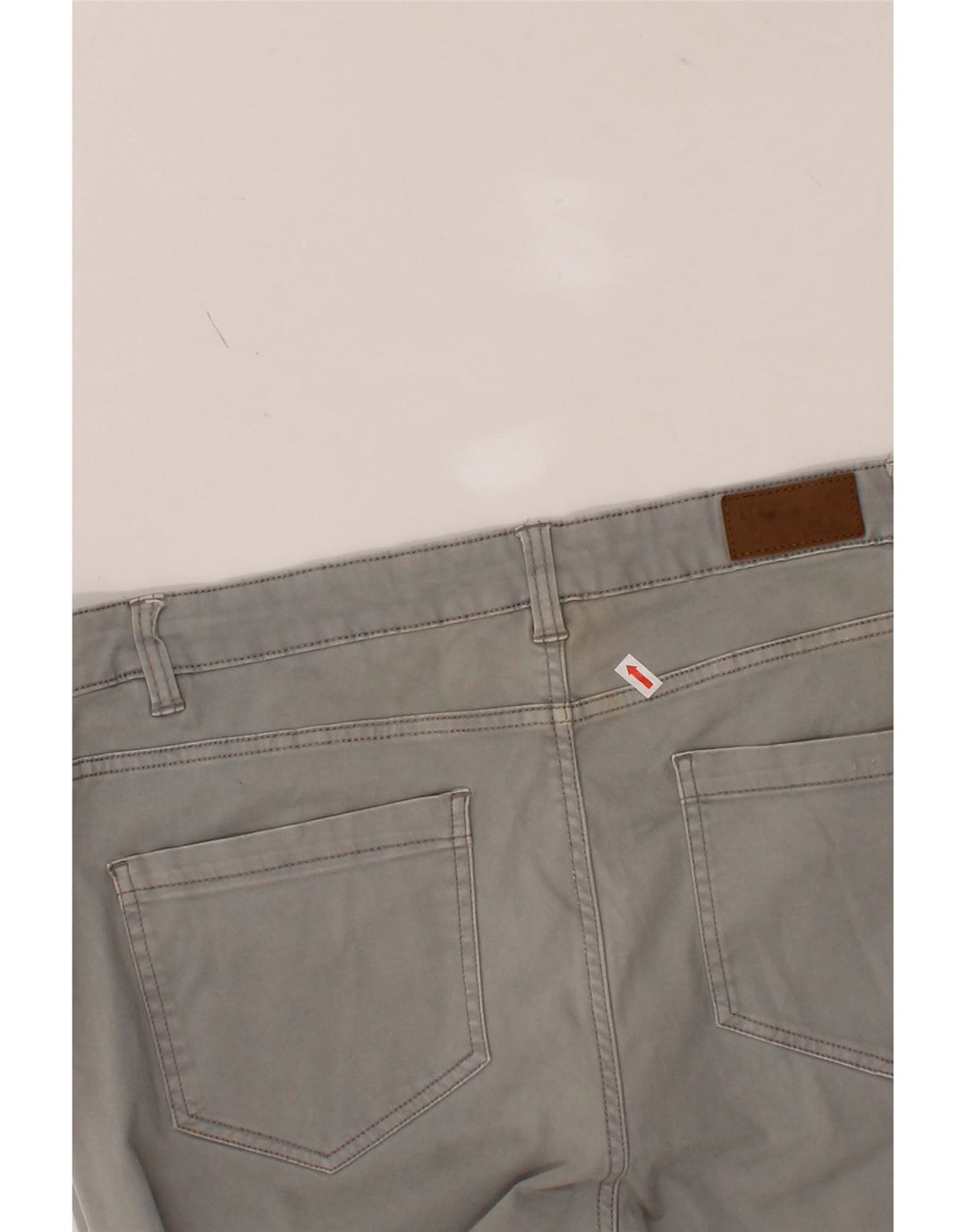 DACK'S Mens Regular Fit Casual Trousers IT 52 XL W38 L35 Grey Cotton Vintage Dack's and Second-Hand Dack's from Messina Hembry 