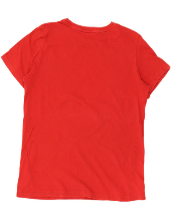 Puma Boys Graphic T-Shirt Top 13-14 Years Large Red Cotton