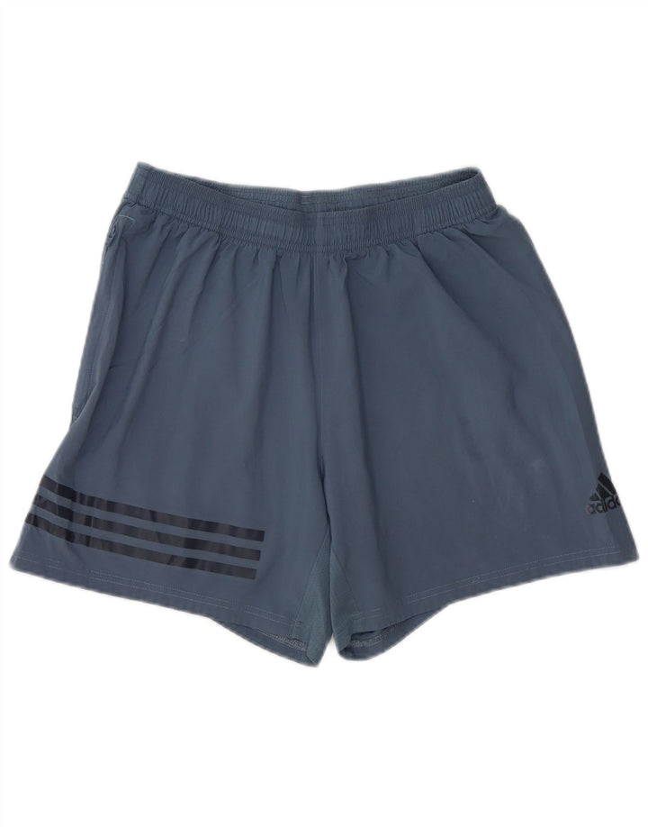 Adidas Sportsshorts til kvinder UK 12 Medium Blue Polyester