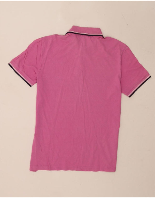 Diadora Mens Polo Shirt XL Pink Striped