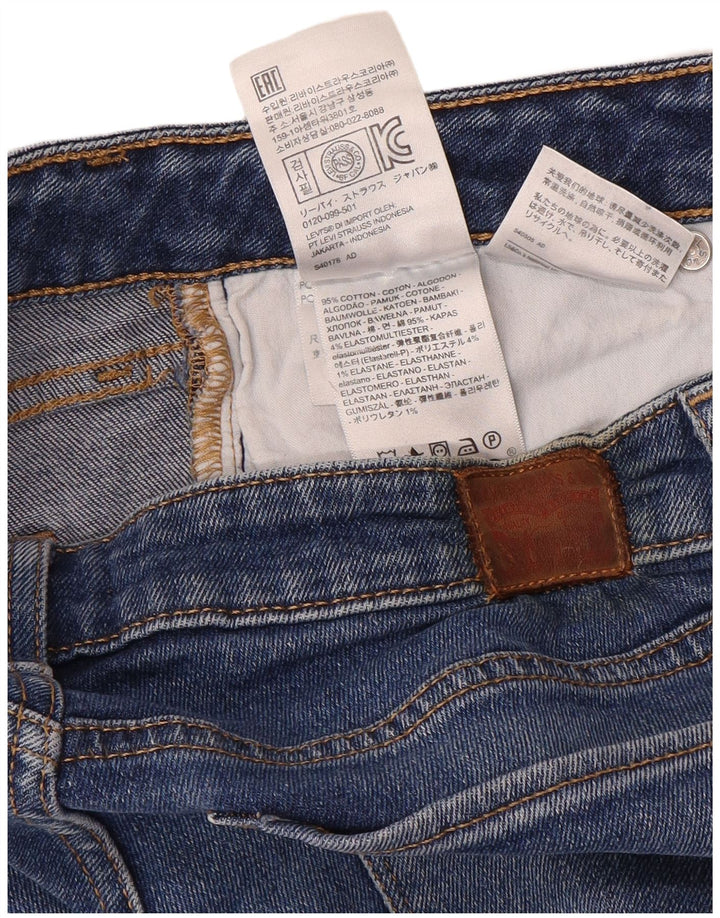 Levi's Dame 712 Slim Jeans W29 L32 Blå Bomuld