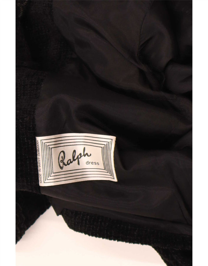 Jaqueta blazer feminina Ralph Double Breasted Reino Unido 8 pequena preta
