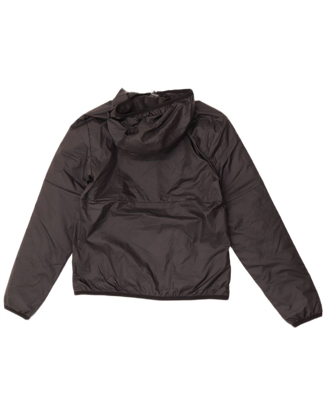 Giacca a vento con cappuccio grafico Nike da uomo UK 36 Small Nero Poliestere
