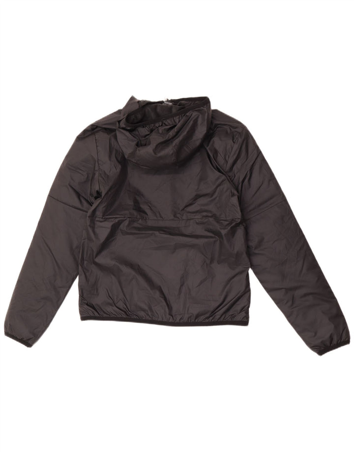 Giacca a vento con cappuccio grafico Nike da uomo UK 36 Small Nero Poliestere