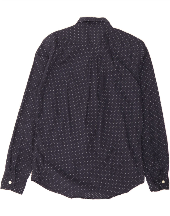 LEVI'S Mens Shirt Medium Navy Blue Spotted Cotton Vintage Levi's and Second-Hand Levi's from Messina Hembry 