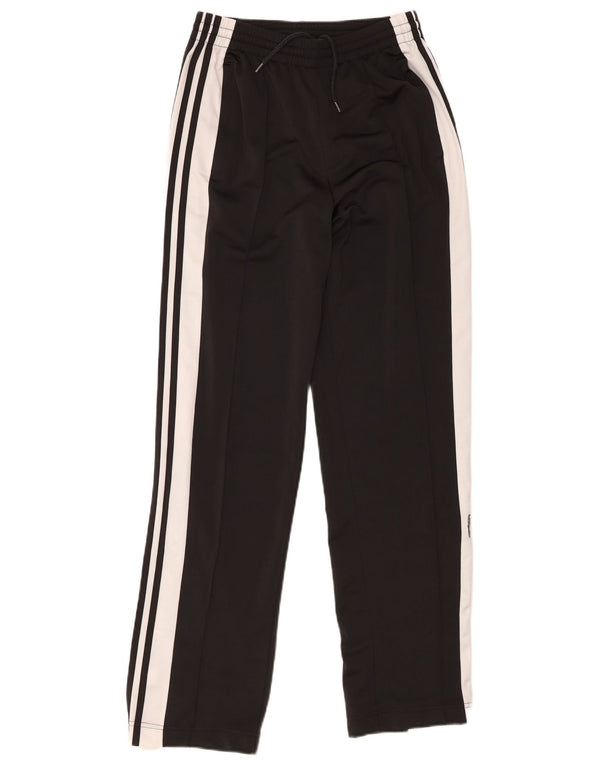 Adidas Pantalon de survêtement pour femme UK 8 Small Noir Colourblock Polyester