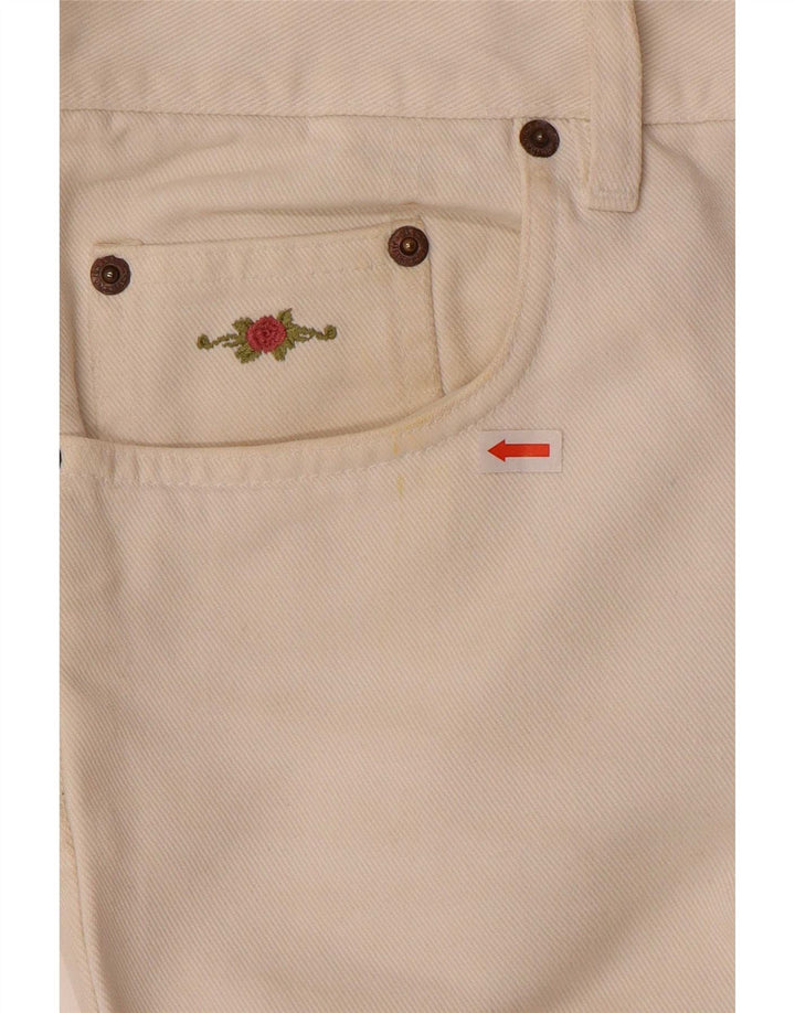 Charro Mens Straight Jeans W38 L30 White Cotton